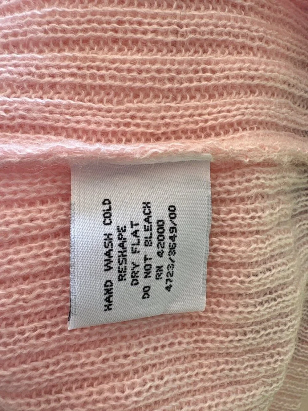Kathy Ireland Size XL Pink Sweater Knit Top W/ Ribbed Texture New Old Stock
